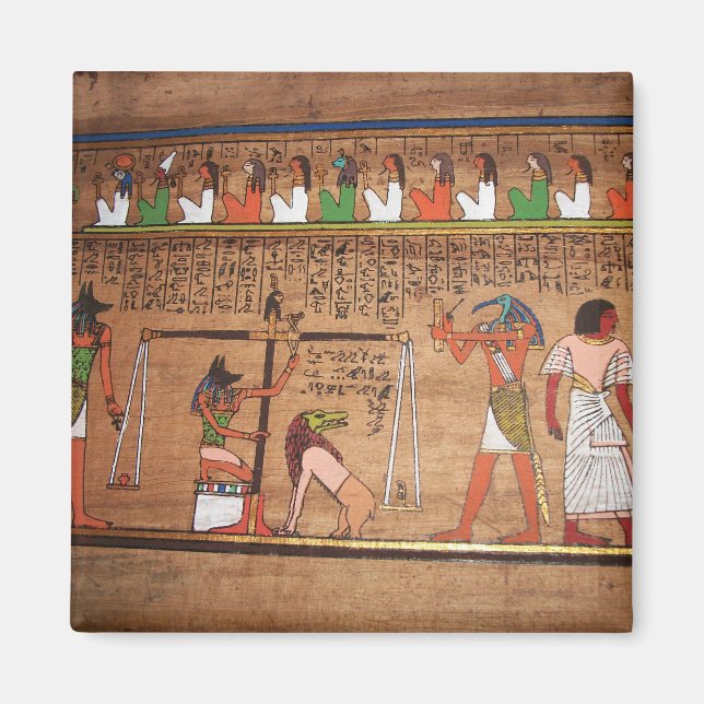 Ägypten-Hieroglyphen-Magnet Magnet (Vorne)