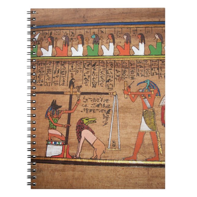 Ägypten-Hieroglyphen-Notebook Notizblock (Vorderseite)