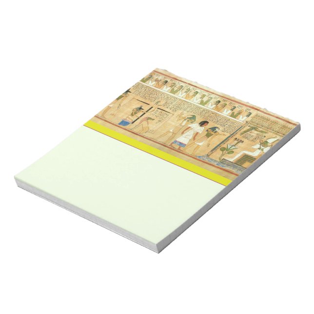 Ägypten Hieroglyphen Notepad Notizblock (Rotiert)