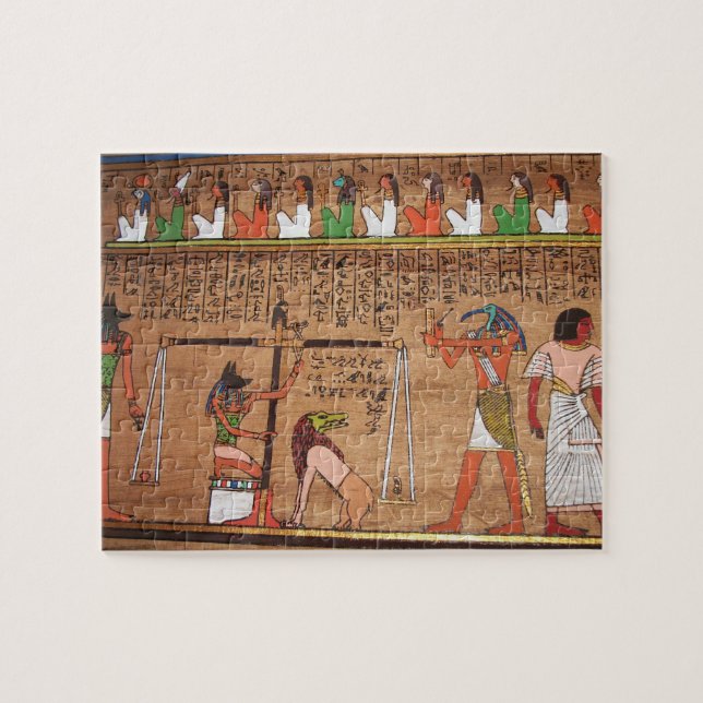Ägypten-Hieroglyphen-Puzzle (Horizontal)