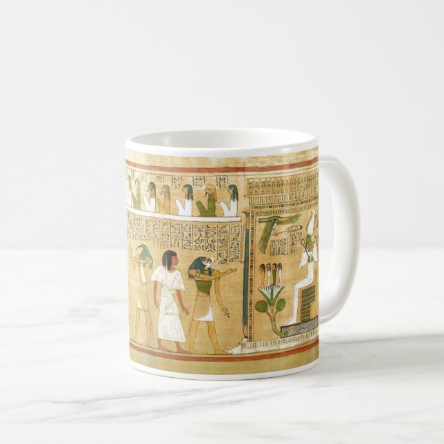 Ägypten-Hieroglyphen-Tasse Kaffeetasse (VorderseiteRechts)