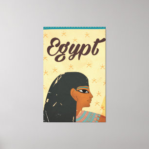 Ägypten Hieroglyphen Vintage-Reiseposter Leinwanddruck