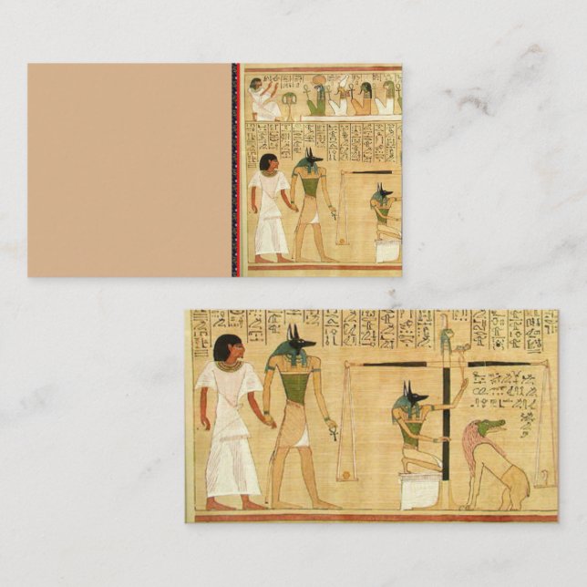 Ägypten-Hieroglyphen-Visitenkarte Visitenkarte (Vorne/Hinten)