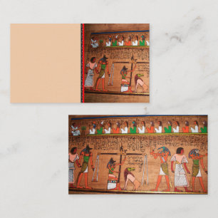 Ägypten-Hieroglyphen-Visitenkarte Visitenkarte
