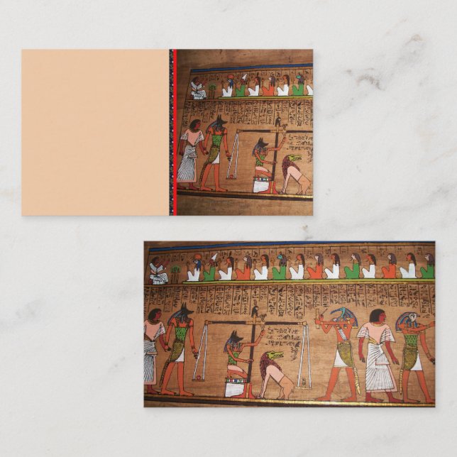 Ägypten-Hieroglyphen-Visitenkarte Visitenkarte (Vorne/Hinten)