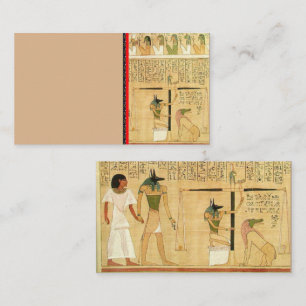 Ägypten-Hieroglyphen-Visitenkarte Visitenkarte