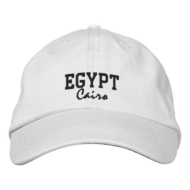 Ägypten, Kairo Custom Hat Bestickte Baseballkappe (Vorderseite)