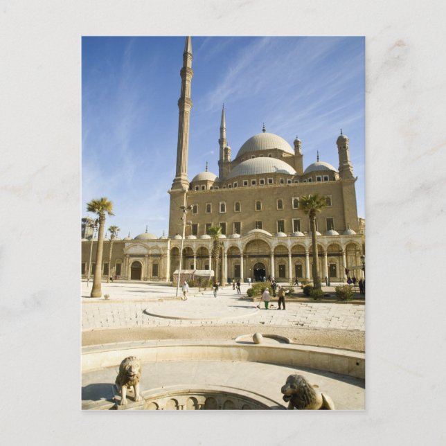 Ägypten, Kairo. Die imposante Moschee Mohammed Ali Postkarte (Vorderseite)