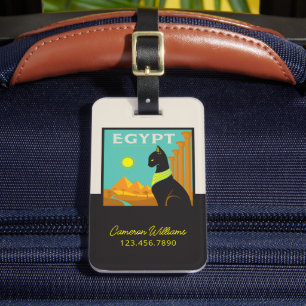 Ägypten   Land der Felinischen Royalität Gepäckanhänger
