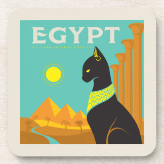 Ägypten | Land der Felinischen Royalität Getränkeuntersetzer