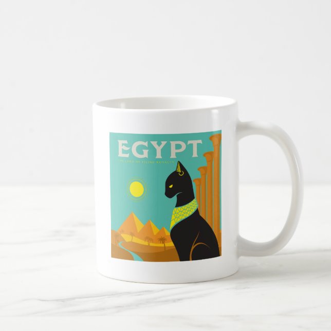 Ägypten | Land der Felinischen Royalität Kaffeetasse (Rechts)
