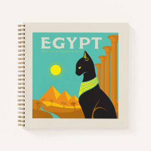 Ägypten   Land der Felinischen Royalität Notizbuch