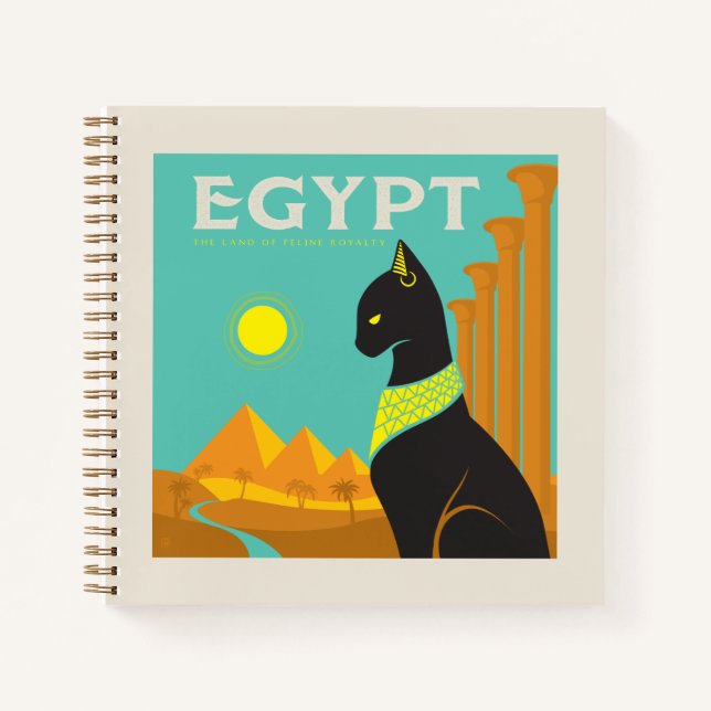 Ägypten | Land der Felinischen Royalität Notizbuch (Vorderseite)