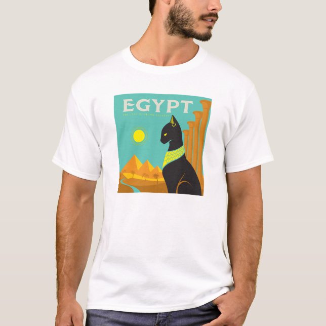 Ägypten | Land der Felinischen Royalität T-Shirt (Vorderseite)