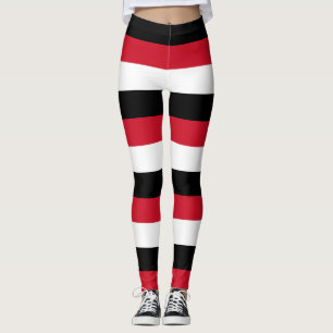 Ägypten - Länderfarben für Flaggen horizontal gest Leggings