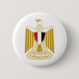 Ägypten Landeswappen Symbol Emblem Adler Button