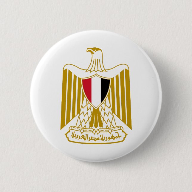 Ägypten Landeswappen Symbol Emblem Adler Button (Vorderseite)