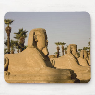 Ägypten, Luxor. Die Straße der Sphinxen führt zu Mousepad