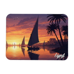 Ägypten Nil Felucca Magnet