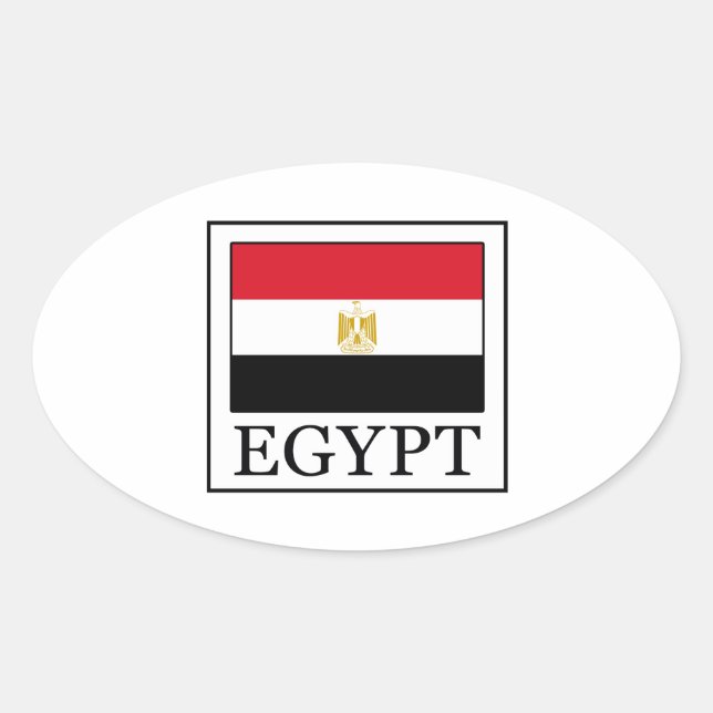 Ägypten Ovaler Aufkleber (Vorderseite)