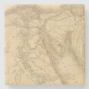 Ägypten-, Palästina- und Arabien-Karte Steinuntersetzer