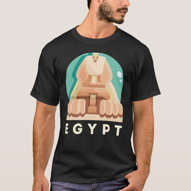 Ägypten Pharaoh Sphinx Shirt (Vorderseite)
