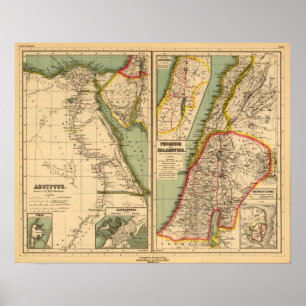 Ägypten, Phoenicia und Palästina Poster