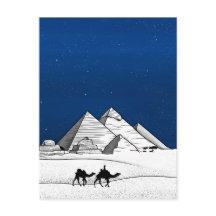 Ägypten - Pyramide Schwarzweiß