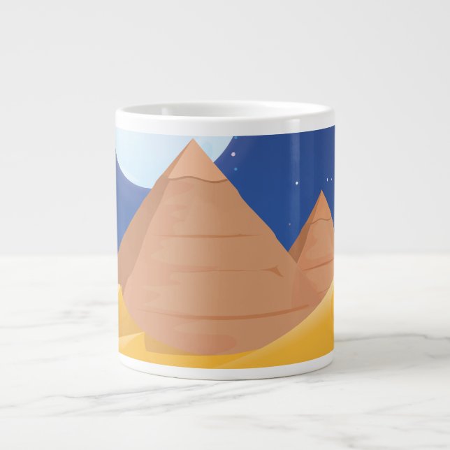 Ägypten Pyramiden Jumbo-Tasse (Vorderseite)