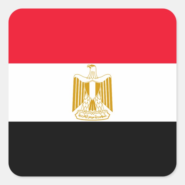 Ägypten Quadratischer Aufkleber (Vorderseite)