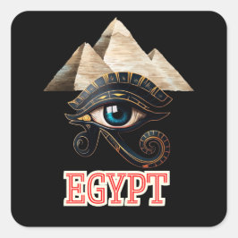 ÄGYPTEN QUADRATISCHER AUFKLEBER