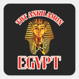 ÄGYPTEN QUADRATISCHER AUFKLEBER