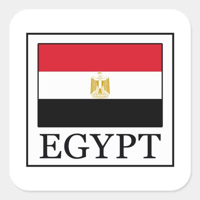 Ägypten Quadratischer Aufkleber (Vorderseite)