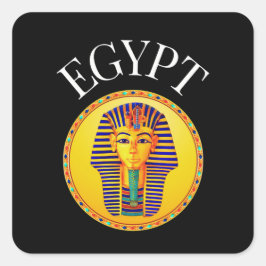 ÄGYPTEN QUADRATISCHER AUFKLEBER
