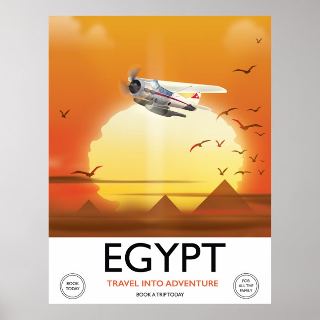 Ägypten "Reise ins Abenteuer" Poster (Vorne)