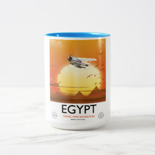 Ägypten "Reise ins Abenteuer" Zweifarbige Tasse