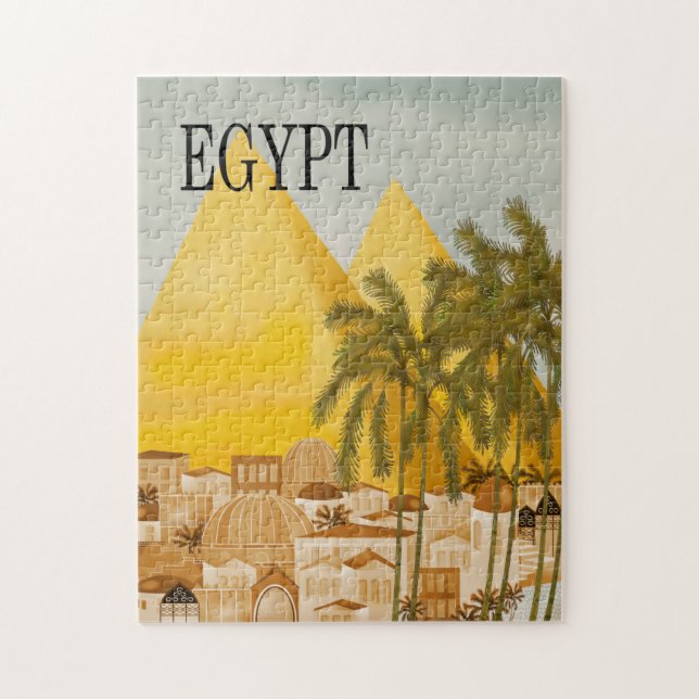 Ägypten Reiseplakat Jigsaw Puzzle (Vertikal)