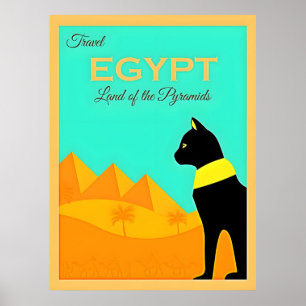 Ägypten Reiseplakat Poster