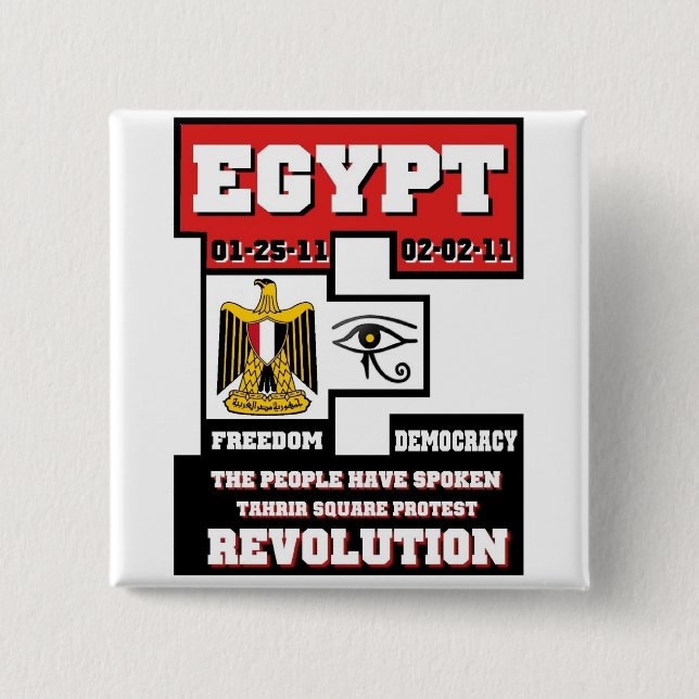 Ägypten-Revolution Button (Vorderseite)