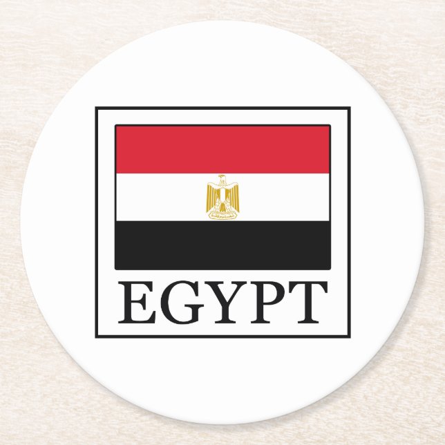 Ägypten Runder Pappuntersetzer (Vorderseite)