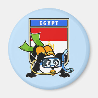 Ägypten Scuba Diving Panda Magnet