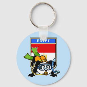 Ägypten Scuba Diving Panda Schlüsselanhänger
