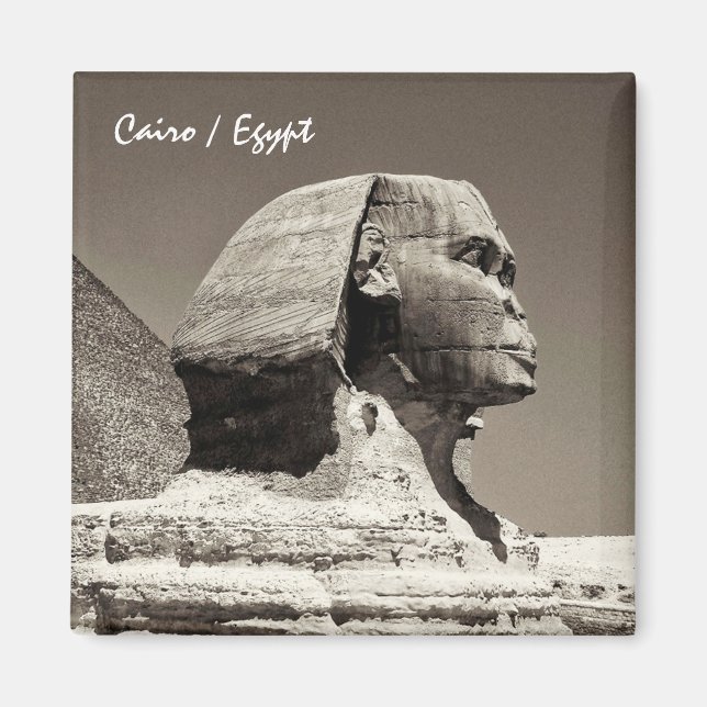 Ägypten & Sphinx, Pyramiden, antikes Kairomagnet Magnet (Vorne)