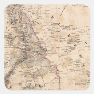 Ägypten, Sudan, Afrika 2 Quadratischer Aufkleber