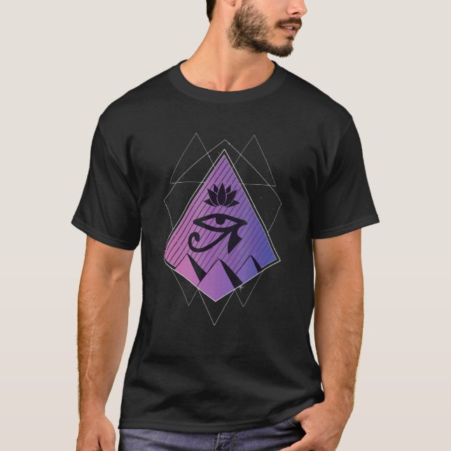 Ägypten Symbole Pyramiden alt T-Shirt (Vorderseite)