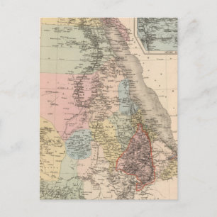 Ägypten und Abessinien Postkarte