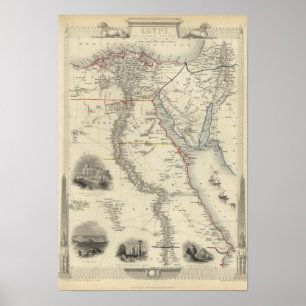 Ägypten und Arabien Petraea Poster