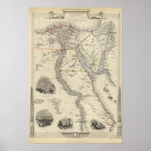 Ägypten und Arabien Petraea Poster (Vorne)