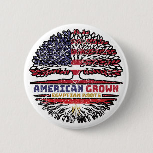 Ägypten - USA USA USA Vereinigte Staaten Tree Button