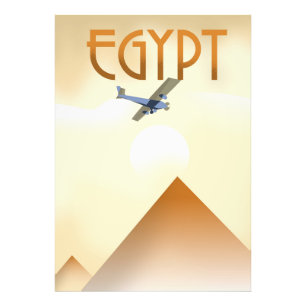 Ägypten Vintage Flugposter Fotodruck